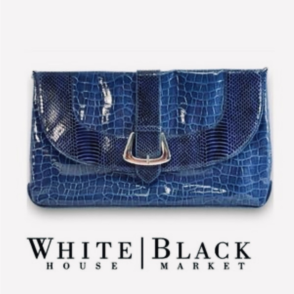 WHBM oversized Royal Blue bag size 14 by 9